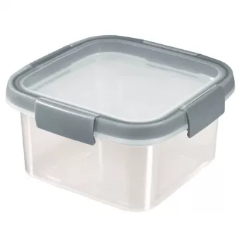 CURVER Smart Eco Fresh štvorcová úložná dóza 0,9L transparentná so zeleným vekom