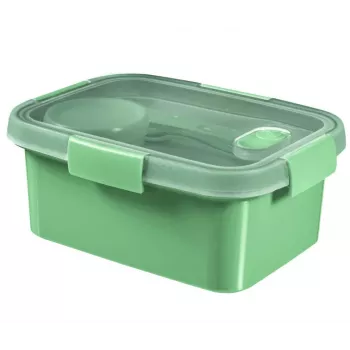 CURVER nádoba na potraviny Lunch set obdĺžniková 1,2L Smart Eco To Go 20x15x9cm soft green