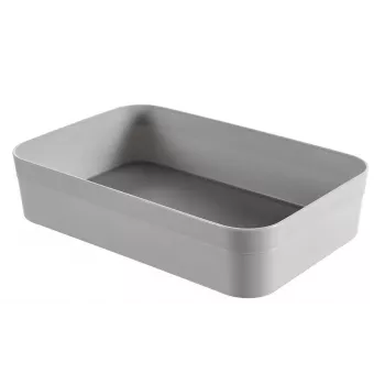 CURVER Infinity Recycled XL úložný kôš 23x15x5 cm sivý