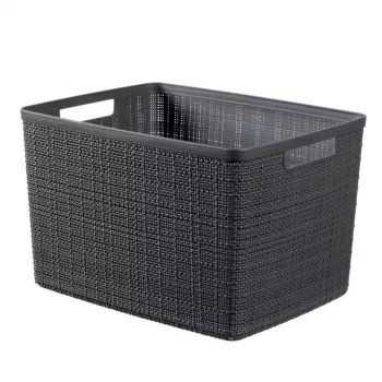 CURVER kôš Jute L 20L 36x28x23cm tmavosivý
