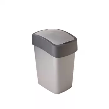 CURVER Flip Bin 25L odpadkový kôš strieborný/sivý
