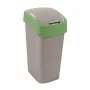 CURVER Flip Bin 45L odpadkový kôš strieborný/zelený