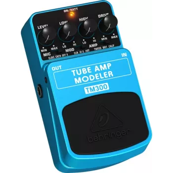 Behringer TM300 Tube Amp Modeler efektový pedál pre elektrickú gitaru, modrá/čierna