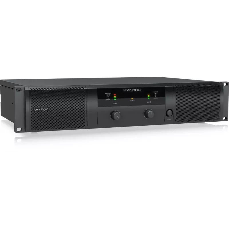 Behringer NX6000 Class-D koncový stupeň 2 x 3000W pri 4 Ohm s DSP, čierna