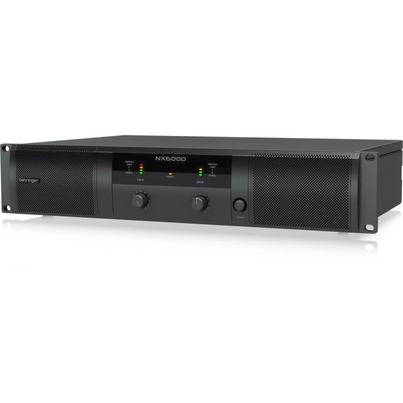 Behringer NX6000 Class-D koncový stupeň 2 x 3000W pri 4 Ohm s DSP, čierna