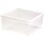 CURVER krabica s vekom textilná krabica 18,5L priehľadná | 39,6x34,3x17,3cm