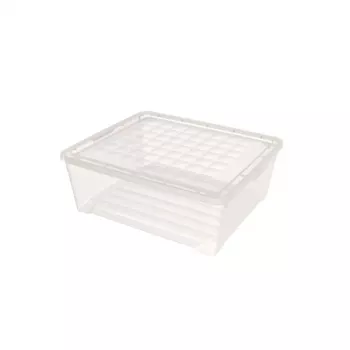 CURVER textilná krabica s vekom, 10L, priehľadná, 34,2 x 29,7 x 12,5 cm