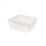CURVER textilná krabica s vekom, 10L, priehľadná, 34,2 x 29,7 x 12,5 cm