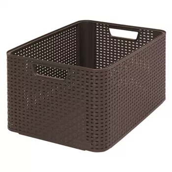 CURVER Box Style L 43,6 x 32,6 x 23 cm tmavohnedá úložná krabica