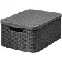 Curver Style M úložná krabica s vekom, 21,5L, tmavosivá, 39,3x29,3x18,7cm