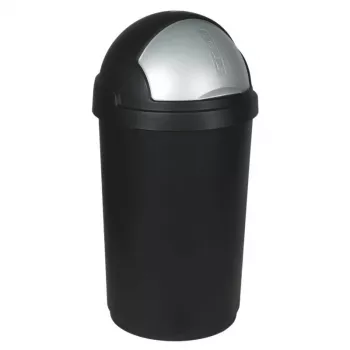 CURVER Bullet 50L čierno-strieborný kôš na odpad