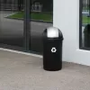 CURVER Bullet 50L čierno-strieborný kôš na odpad