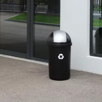 CURVER Bullet 50L čierno-strieborný kôš na odpad