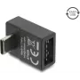 Delock USB 2.0 USB Type-C samec na Easy USB Type-A samica zahnutý adaptér, čierny