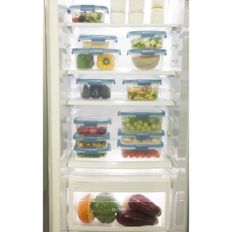 CURVER Smart Eco Fresh obdĺžniková nádoba na potraviny 5L transparentná so zeleným vekom