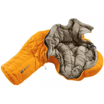 DEUTER Astro Pro 600 -12°C/10°F Magma-Titanium perový spacák s ľavým zipsom
