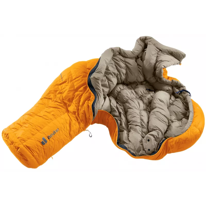 DEUTER Astro Pro 600 -12°C/10°F Magma-Titanium perový spacák s ľavým zipsom