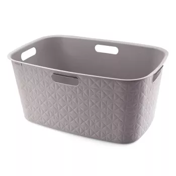 CURVER Softex 45L kôš na bielizeň, sivo-hnedý, 57x37x27cm