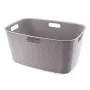 CURVER Softex 45L kôš na bielizeň, sivo-hnedý, 57x37x27cm