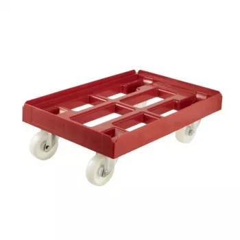keeeper transportný vozík pre transportné boxy a koše Rolf 61x41x19 cm červený