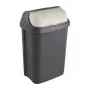 KEEEPER Rasmus 10L odpadkový kôš s otočným vekom, grafit