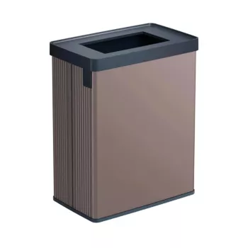 CURVER obdĺžnikový metalizovaný odpadkový kôš Verto Recycle 54L Pearl Pink