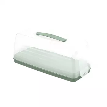 CURVER Smart To Go obdĺžniková transportná krabica na pečivo 35,5 x 15 x 14,2 cm zelená