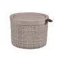 CURVER Kôš s vekom Jute okrúhly 2L Ø17x13cm béžový