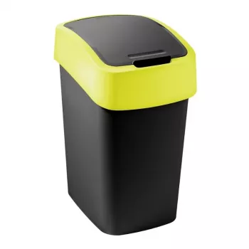 Curver Flip Bin 9L čierny a žltý odpadkový kôš
