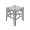 keeeper Skladací outdoorový stôl M Timo, sivá, nosnosť 80 kg, 46,5 x 44,5 x 55 cm