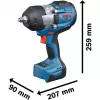 Bosch GDS18V-1400 BITURBO Brushless 3/4 palca akumulátorový rázový uťahovač (Solo, L-Boxx)