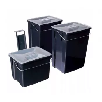 CURVER Biobox sada odpadkových košov 2x10L + 6L sivá