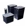 CURVER Biobox sada odpadkových košov 2x10L + 6L sivá