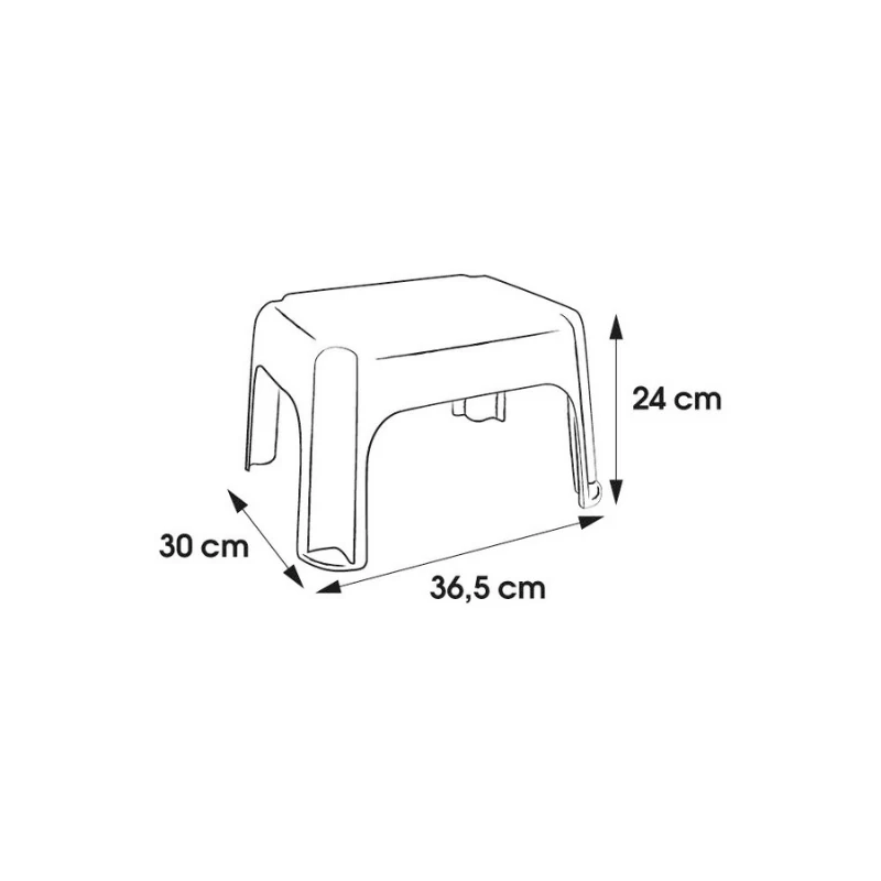 KEEEPER stolička Tim 36,5x30x24 cm grafit