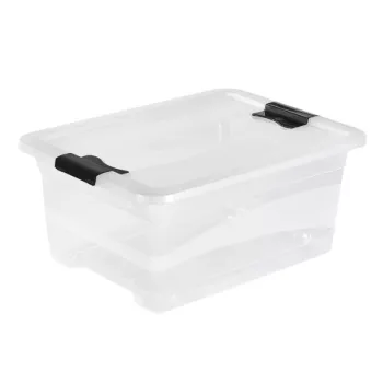 keeeper Crystalbox Cornelia úložná krabica s vekom, 12 L, transparentná, 39,5 x 29,5 x 17,5 cm
