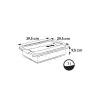 Box s vekom keeeper Crystalbox Cornelia 7L, 39,5 x 29,5 x 9,5 cm, priehľadný