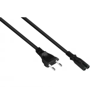 KABELMEISTER Euro napájací kábel CEE 7/16 na IEC C7, 7,5 m, čierna, 0,75 mm²
