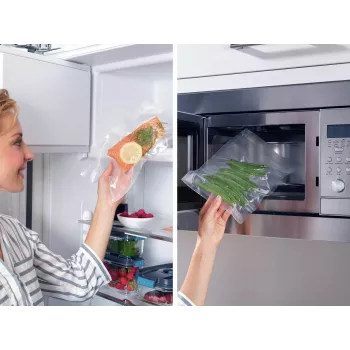 LEIFHEIT vákuové vrecká 50 ks balenie 20x30 cm, bez BPA, vhodné na sous-vide a mrazenie, univerzálne