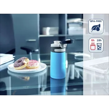 LEIFHEIT Thermo Mug Flip 350 ml svetlomodrá