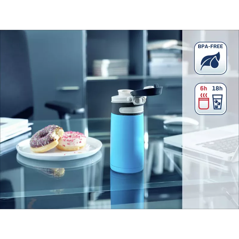LEIFHEIT Thermo Mug Flip 350 ml svetlomodrá