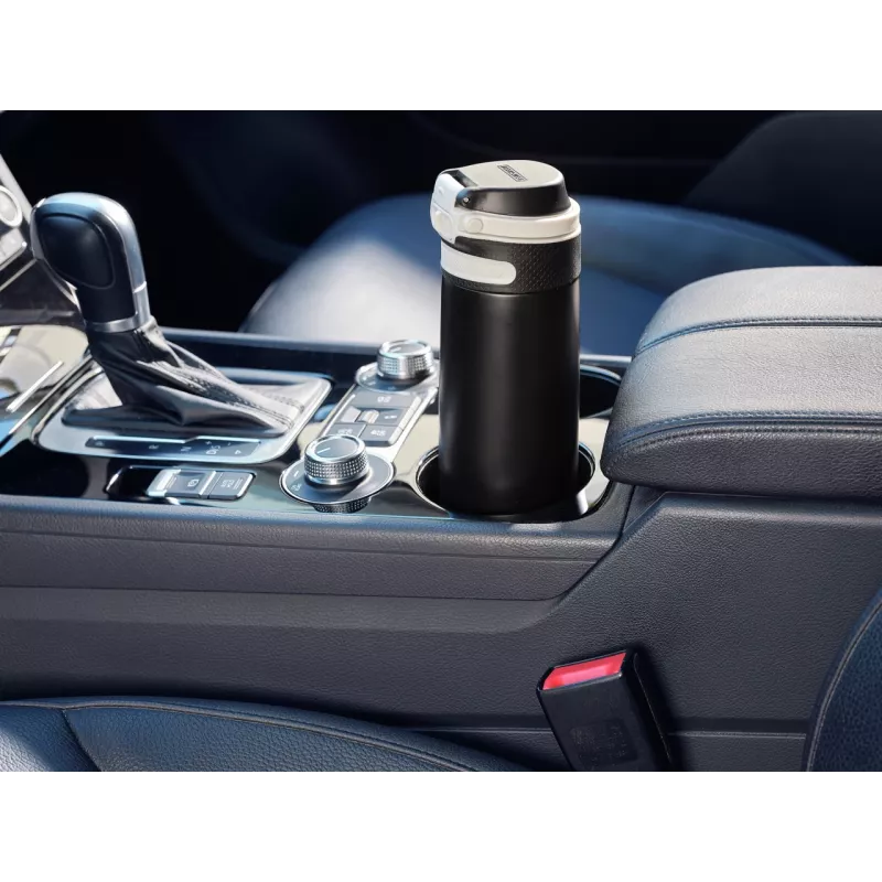 LEIFHEIT Thermo Flip 600 ml čierny izolovaný cestovný hrnček