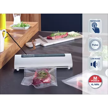 LEIFHEIT Vacu Power 100 vákuová balička biela/strieborná