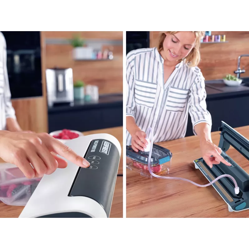 LEIFHEIT Vacu Power 100 vákuová balička biela/strieborná