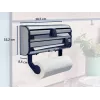 LEIFHEIT Parat Royal nástenný dávkovač na papier, fóliu a film, biela/strieborná