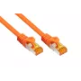 Kabelmeister Cat.7 S/FTP patch kábel, RJ45, TPE bez halogénov, oranžový, 3 m