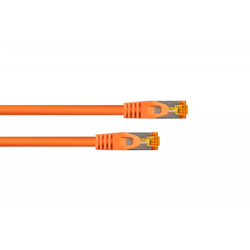 Kabelmeister Cat.7 S/FTP patch kábel, RJ45, TPE bez halogénov, oranžový, 3 m