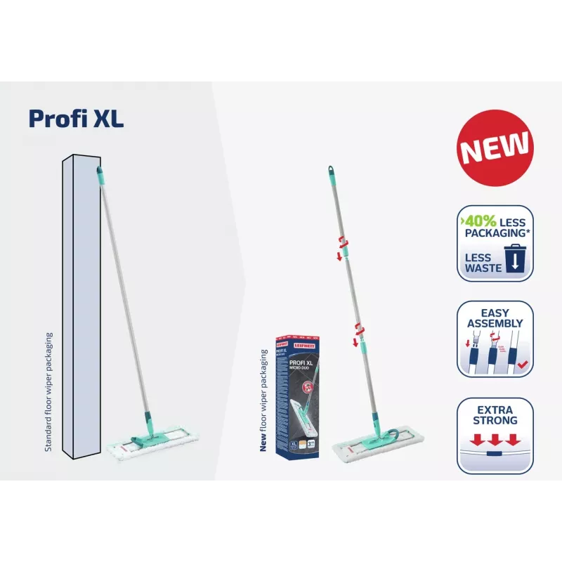 LEIFHEIT Profi XL Micro Duo 42 cm mop na podlahu so sklopnou rukoväťou