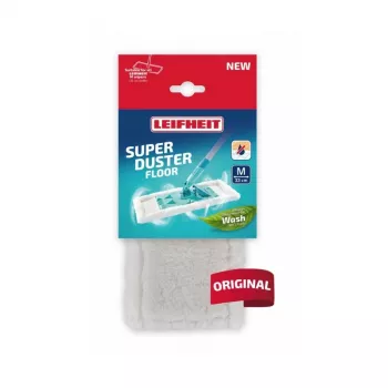 Leifheit SuperDuster Floor M náhradná utierka, 33 cm, biela/modrá