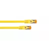 KABELMEISTER Cat.7 S/FTP patch kábel, RJ45, TPE plášť, bezhalogénový, žltý, 1 m