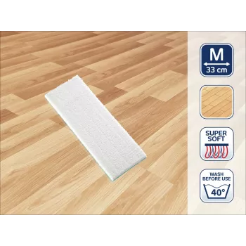 LEIFHEIT Picobello M Super Soft náhradný mikrovláknový návlek na mop, 33 cm, biela/tyrkysová